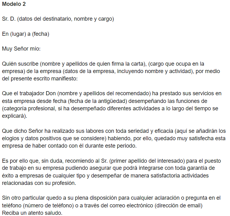 Carta de Recomendación Laboral  Cómo escribirla