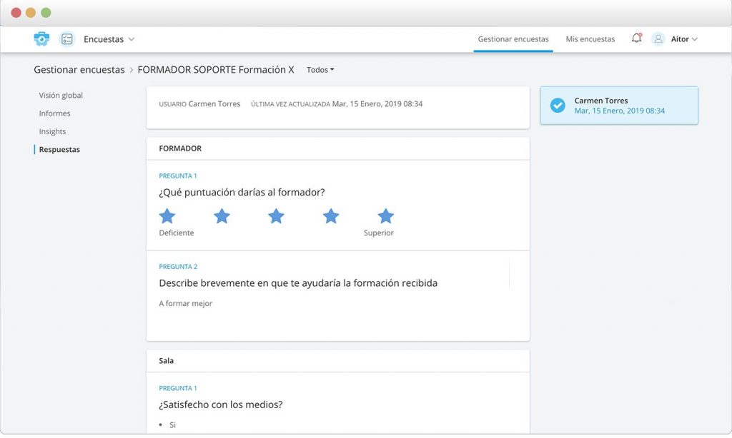 Software de encuestas para recursos humanos