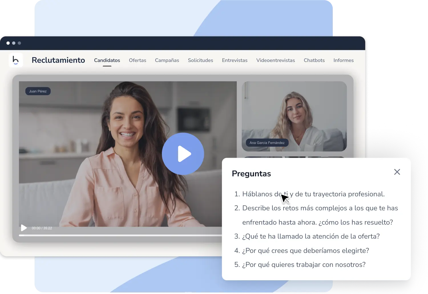 Software ATS con videoentrevistas