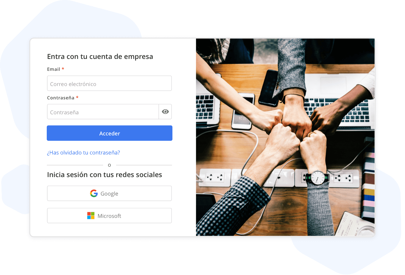 Portal del empleado restringido para la empresa y el trabajador.