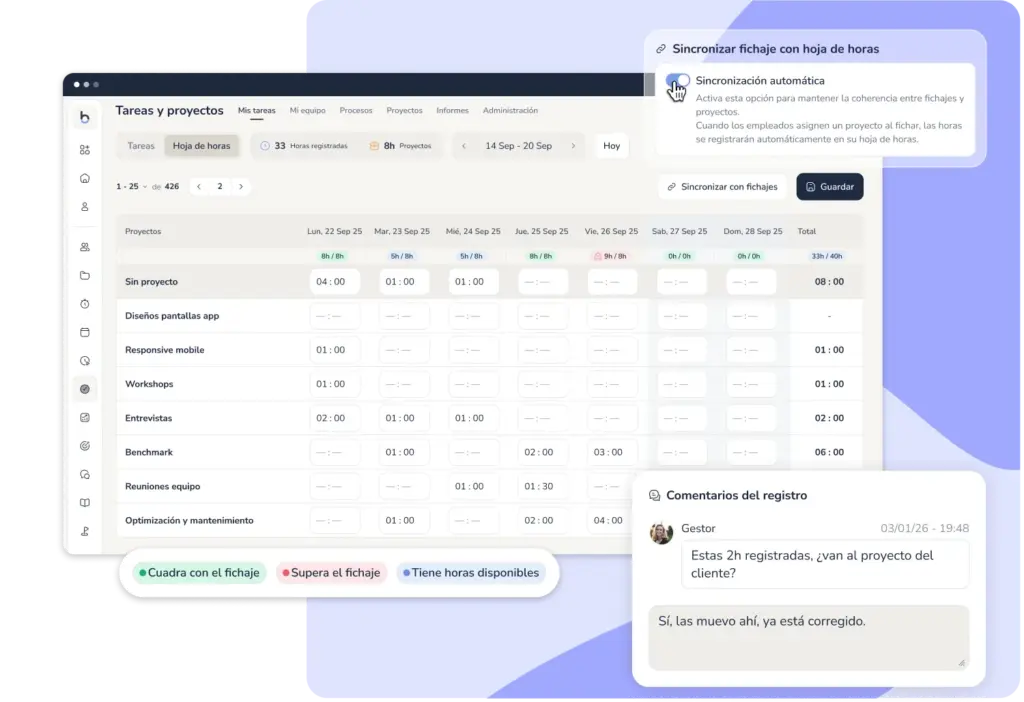 Software de preyectos y tareas - Control de horas por proyecto y cliente
