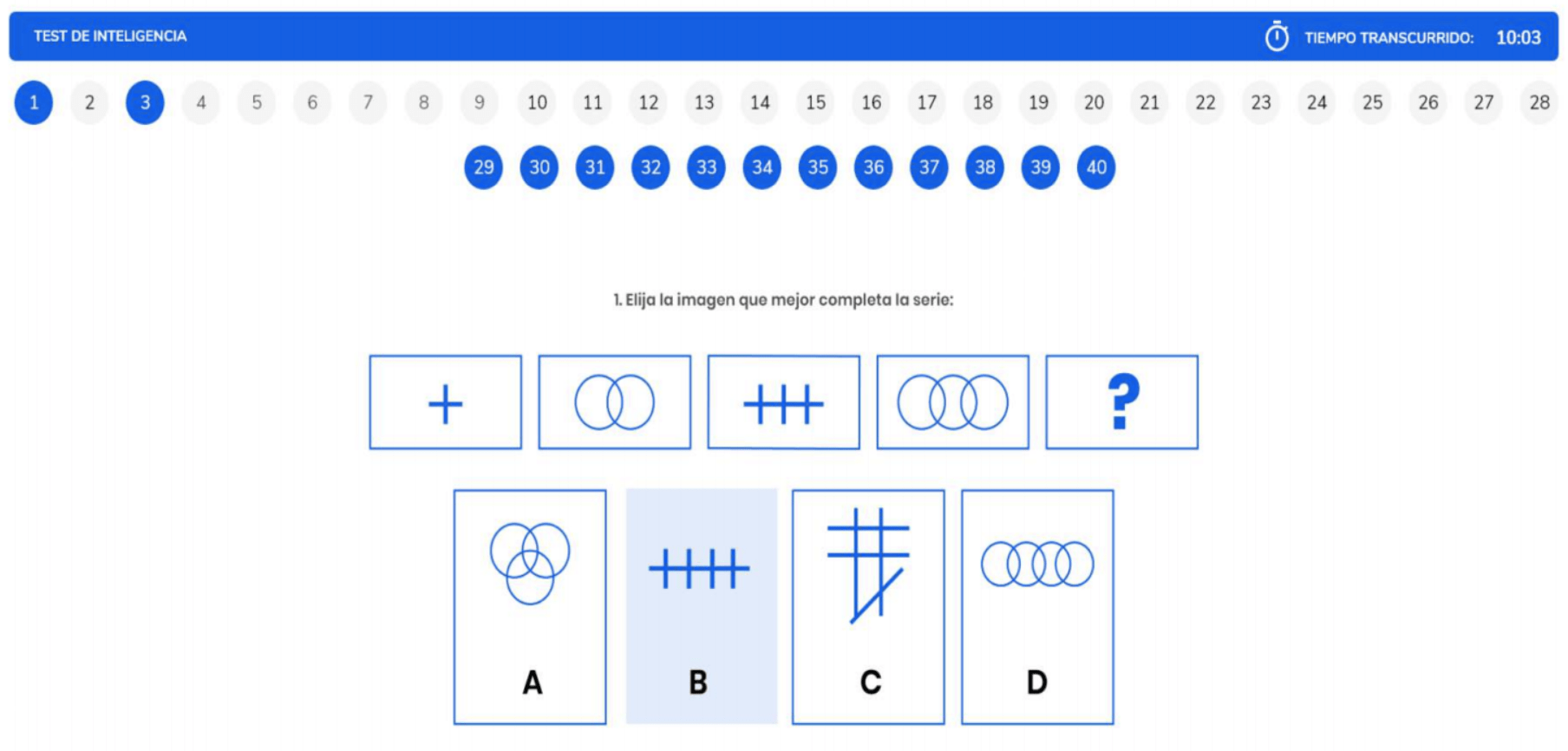 ejemplo test de inteligencia