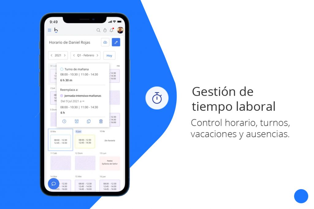 App de gestión del tiempo