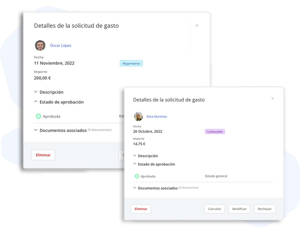 Control de gastos en una empresa