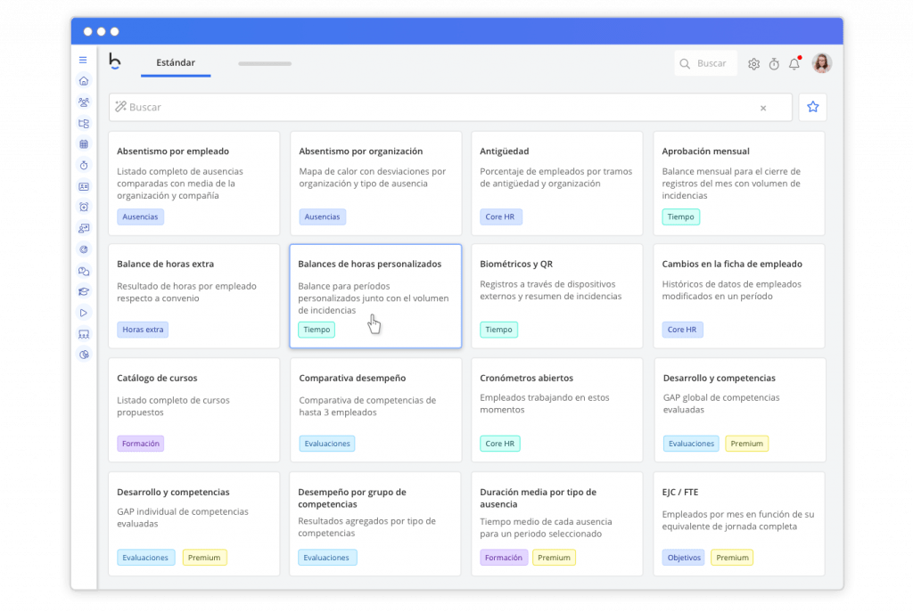 Dashboard con informes de RR. HH.