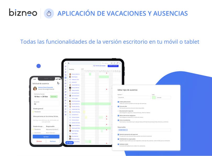 aplicación de vacaciones para empleados