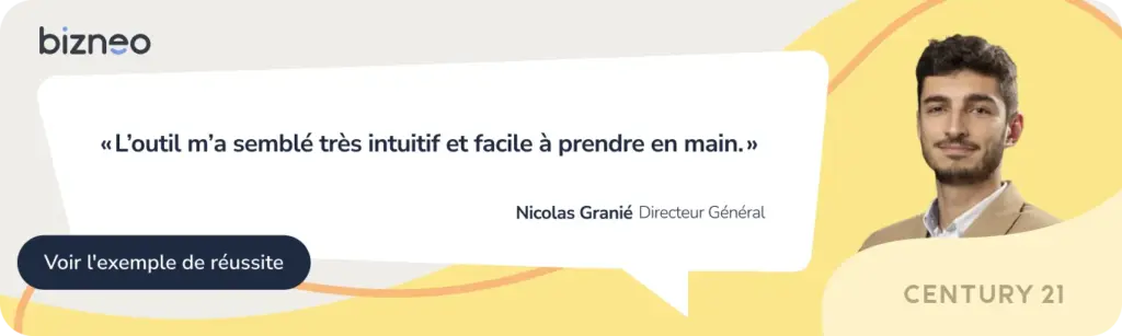 Banner Century 21 exemple de reussite