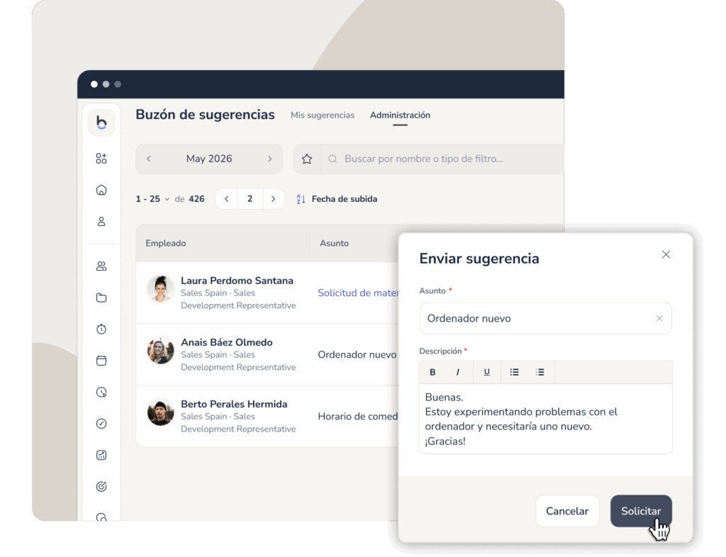 buzón de sugerencias en RR. HH.