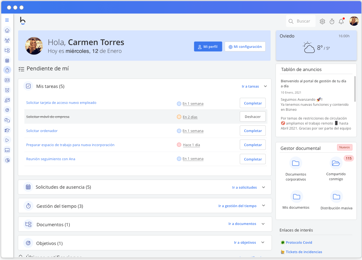 Software de onboarding y gestión de tareas