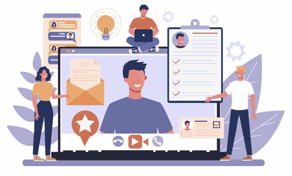 Entretien d’embauche en ligne
