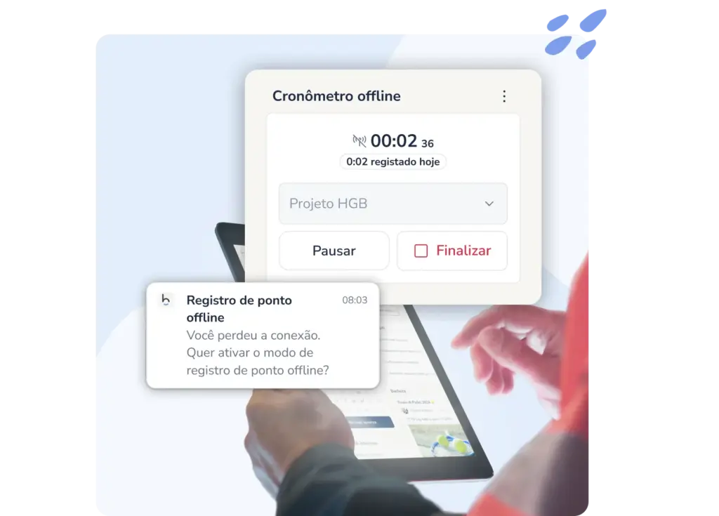 bater ponto offline