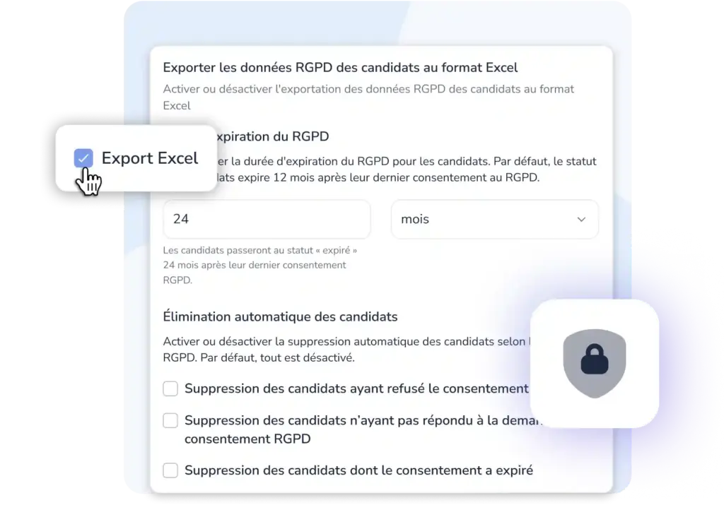 Logiciel de recrutement avec RGPD