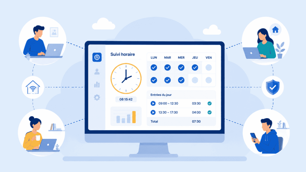 Contrôle horaire en télétravail
